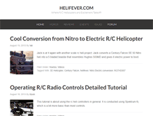 Tablet Screenshot of helifever.com
